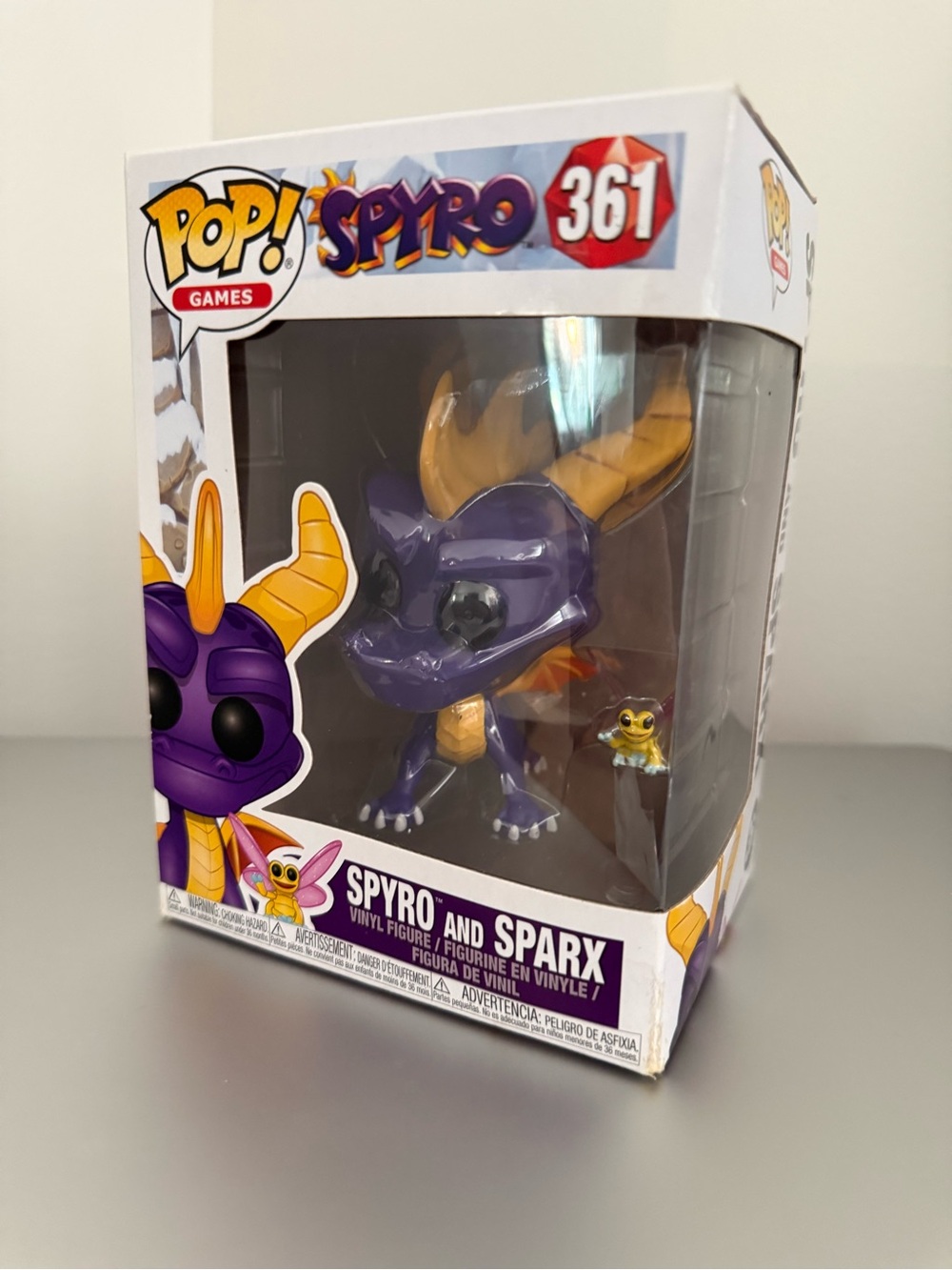 Funko Pop! Spyro & Sparx Vinyl Figure - Purple & Gold